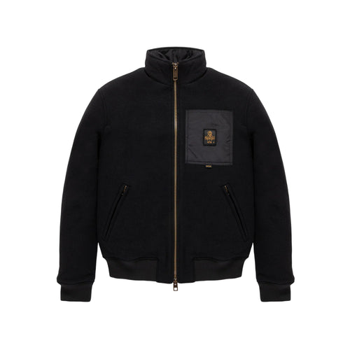 Bomber Uomo Solaris, in Tech Wool, con polsini e fondo elasticizzati